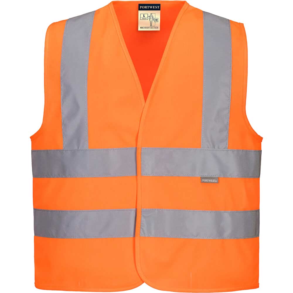 Image of Portwest Junior Childrens Hi Vis Waistcoat Orange S