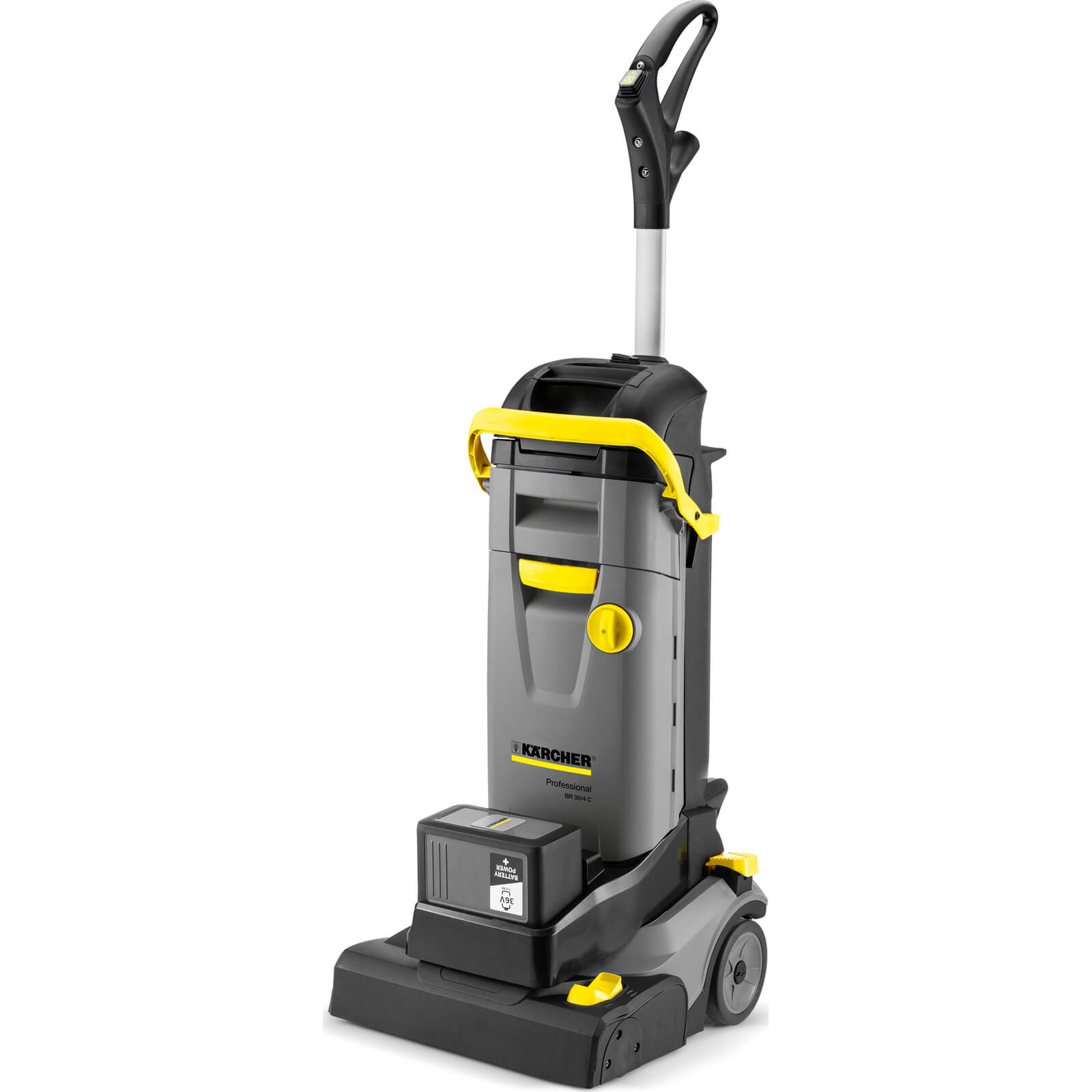 Image of Karcher BR 30/4 C BP 36v Cordless Professional Small Area Floor Cleaner and Scrubber Drier 1 x 7.5ah Li-ion Charger