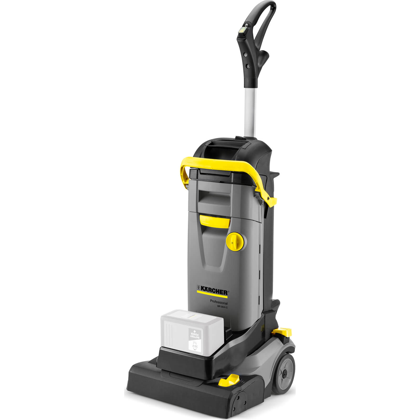 Image of Karcher BR 30/4 C BP 36v Cordless Professional Small Area Floor Cleaner and Scrubber Drier No Batteries No Charger