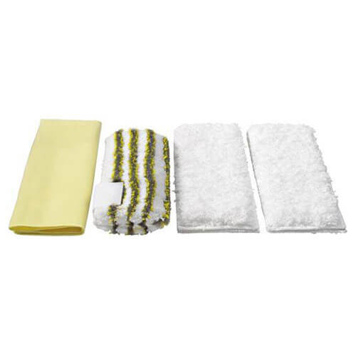 Image of Karcher Various Floor Tool Bathroom Microfibre Cloths for SC, DE and SG Steam Cleaners Pack of 4