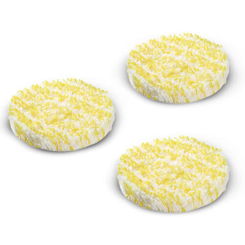 Image of Karcher Special Polishing Pads for FP Floor Polishers for Stone / PVC / Linoleum Floors Pack of 3