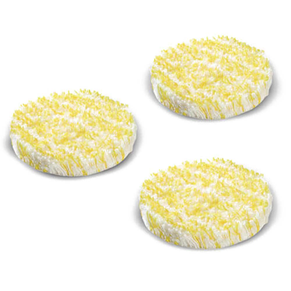 Image of Karcher Special Polishing Pads for FP Floor Polishers for Stone / PVC / Linoleum Floors Pack of 3