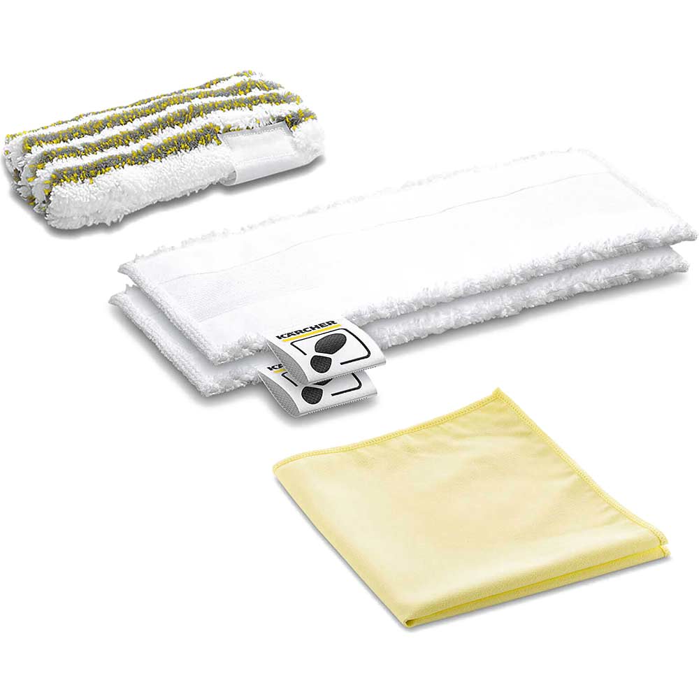 Karcher Floor Tool Bathroom Microfibre Cloth Set for SC EASYFIX Steam Cleaners