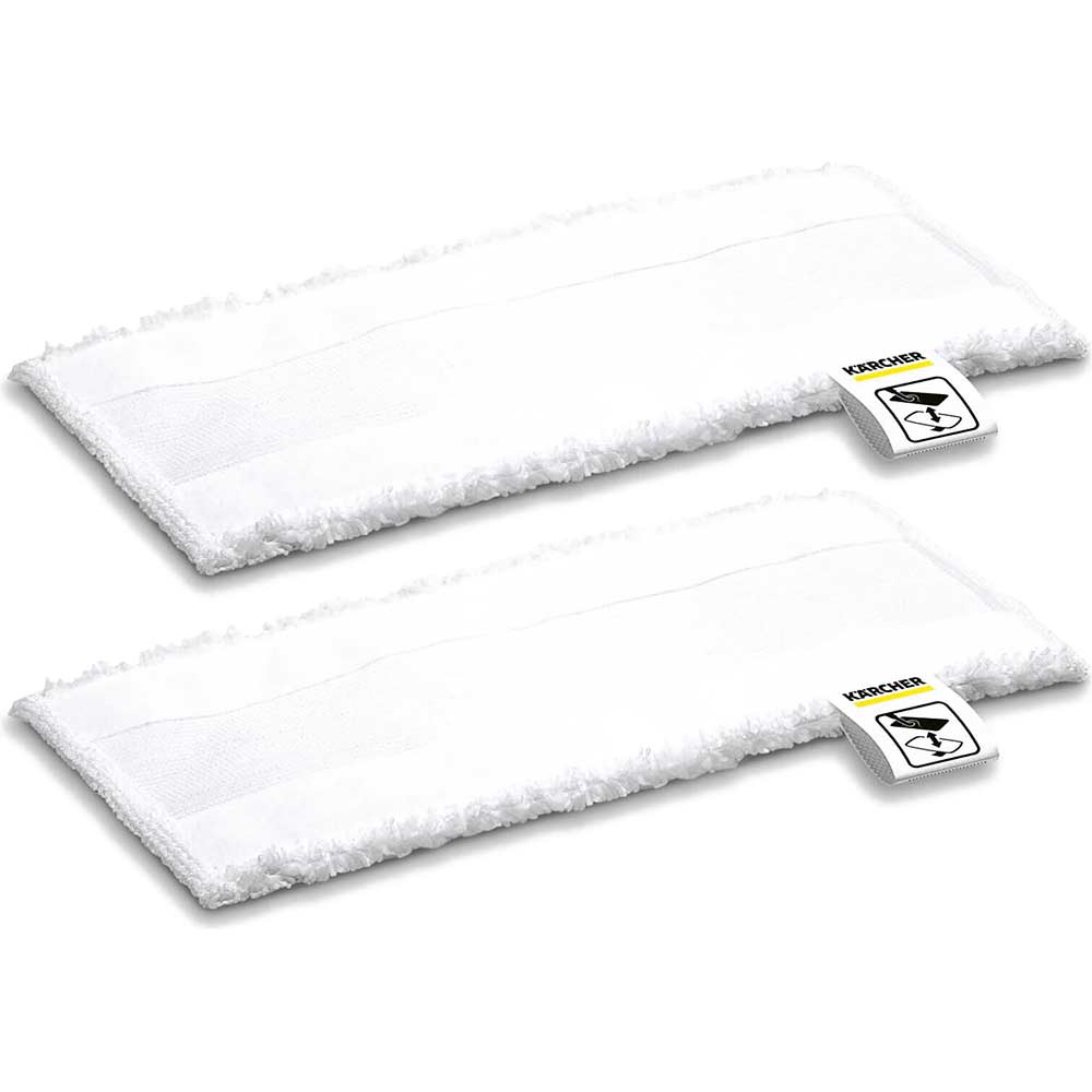 Karcher Small Floor Tool Microfibre Cloth for SC EASYFIX Steam Cleaners Pack of 2