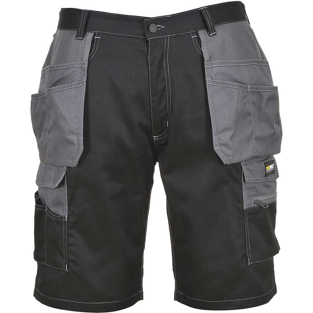 Photo of Portwest Ks18 Granite Holster Shorts Black / Grey 2xl