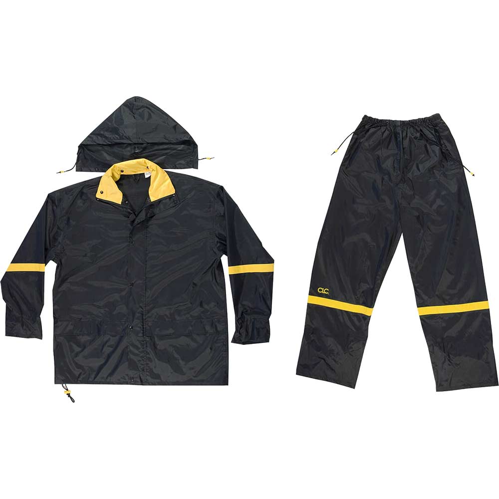 Photo of Kunys 3 Piece Black Nylon Water Resistant Suit Medium