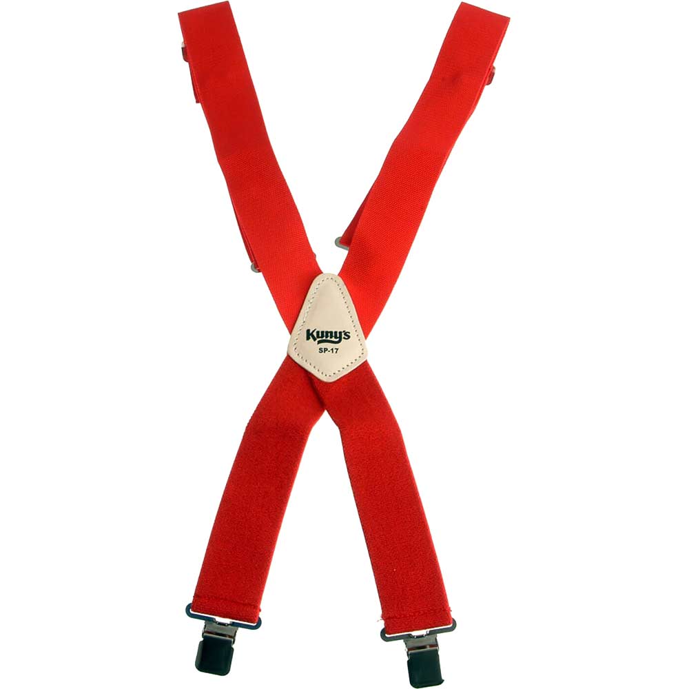 Image of Kunys Work Trousers Braces Red