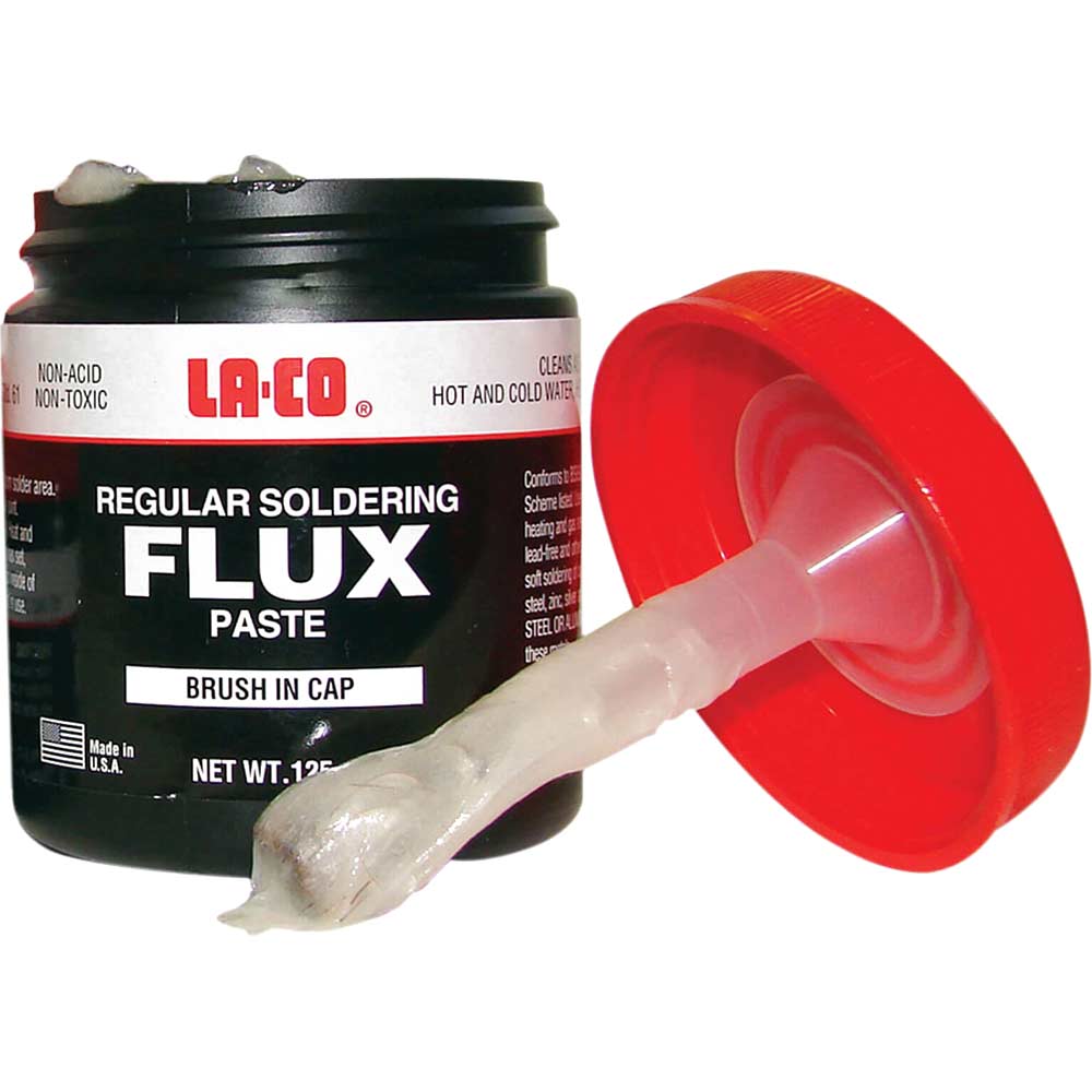 Image of Laco Non Toxic Soldering Flux Paste Brush in Cap 125g