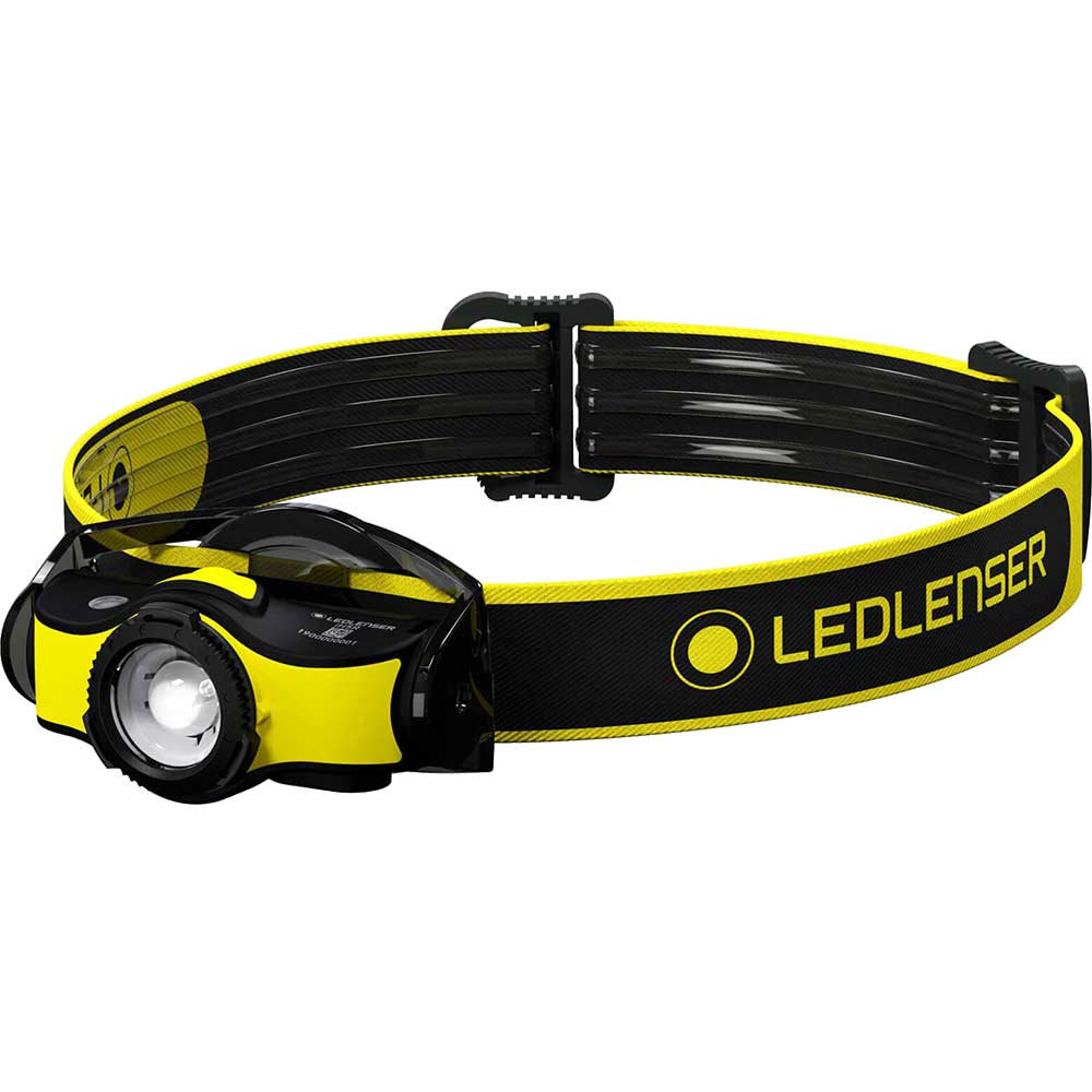 Photo of Led Lenser Ih5r Rechargeable Industrial Led Head Torch Black & Yellow