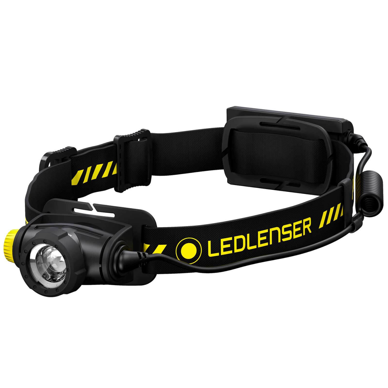 Image of LED Lenser H5R WORK Rechargeable LED Head Torch Black & Yellow