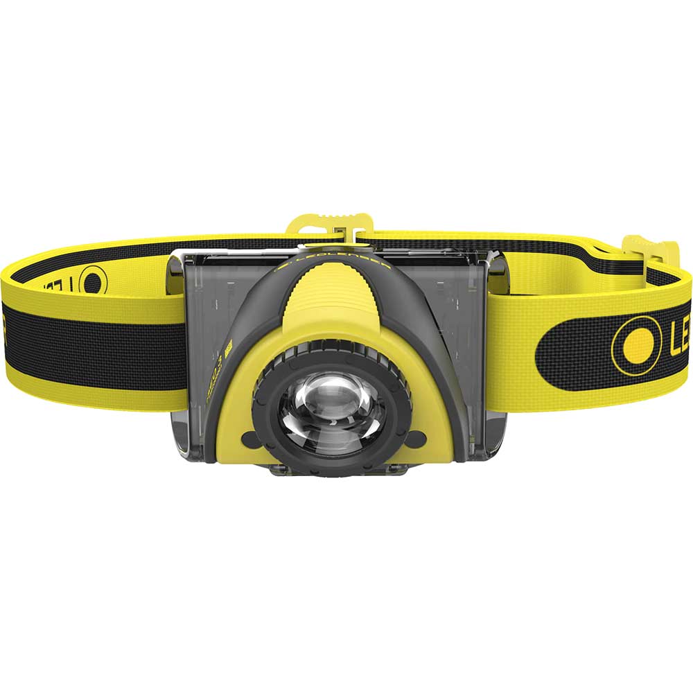 Photo of Led Lenser Iseo3 Industrial Led Head Torch Black & Yellow