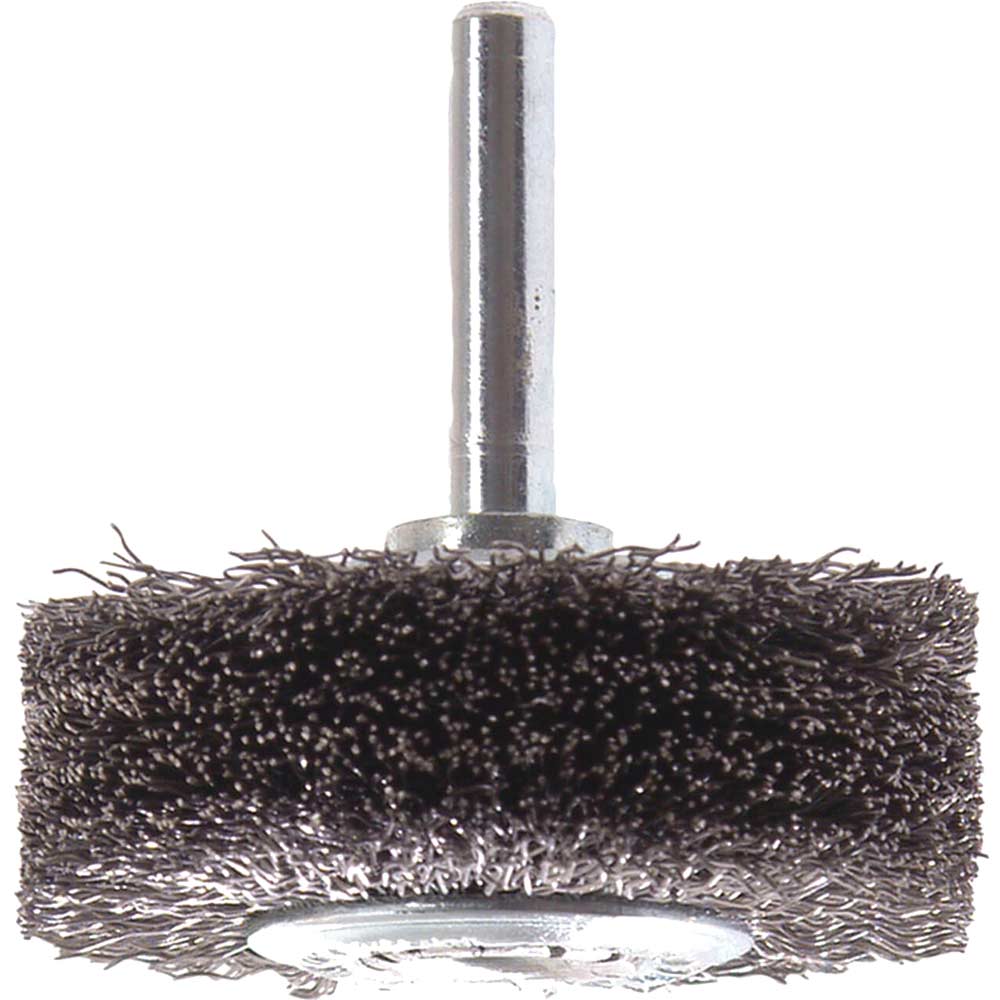 Image of Lessmann Crimped Wire Wheel Brush 70mm 6mm Shank