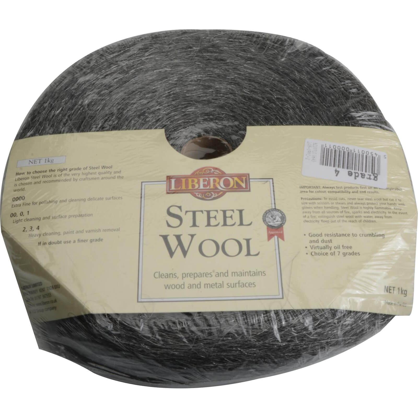 Photo of Liberon Steel Wire Wool 4 Very Coarse 1kg