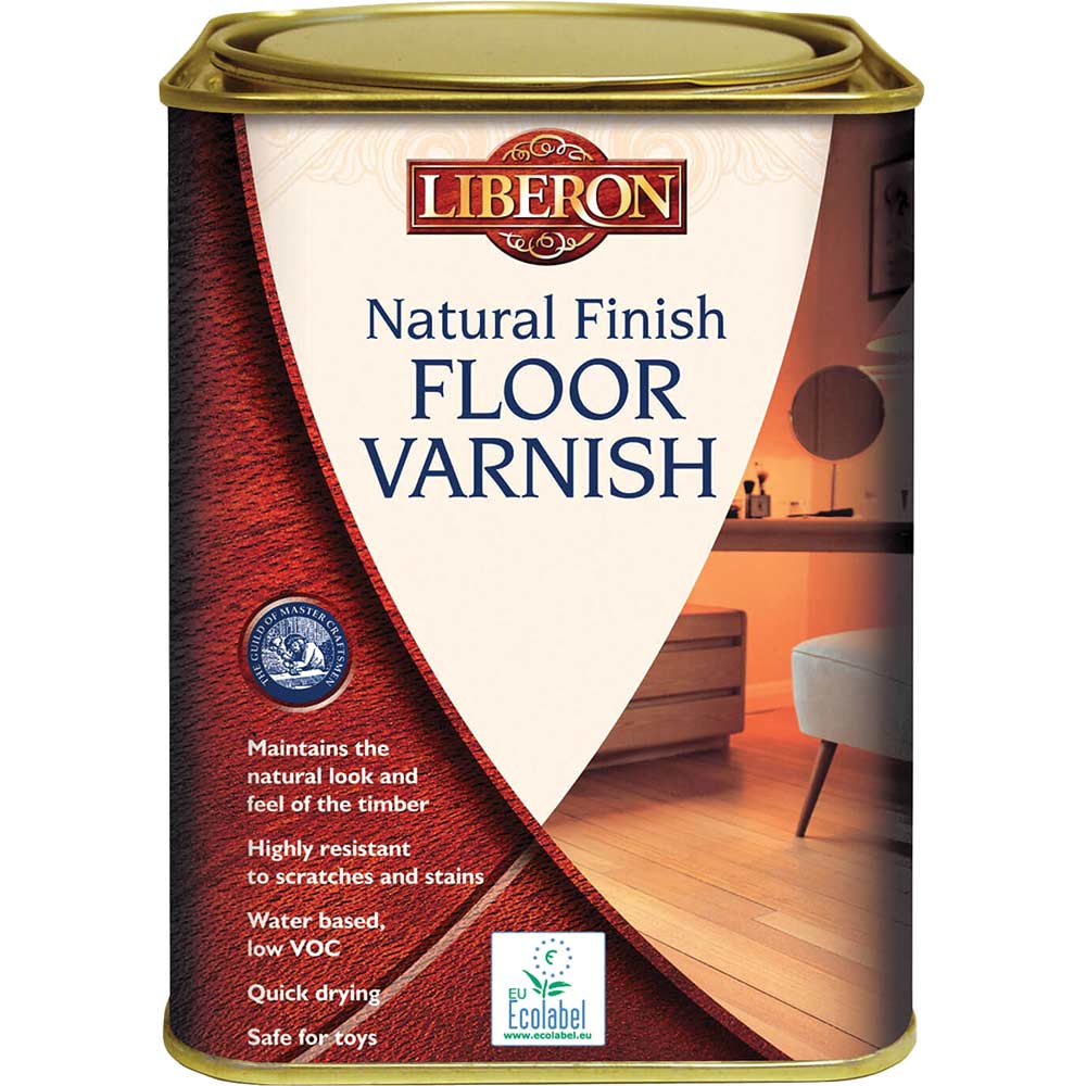 Photo of Liberon Natural Finish Floor Varnish 1l Clear Matt