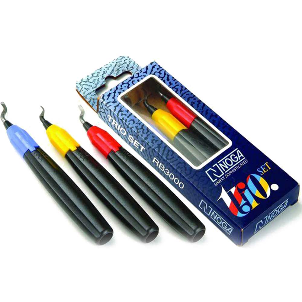 Photo of Noga 3 Piece Trio Universal Deburing Set