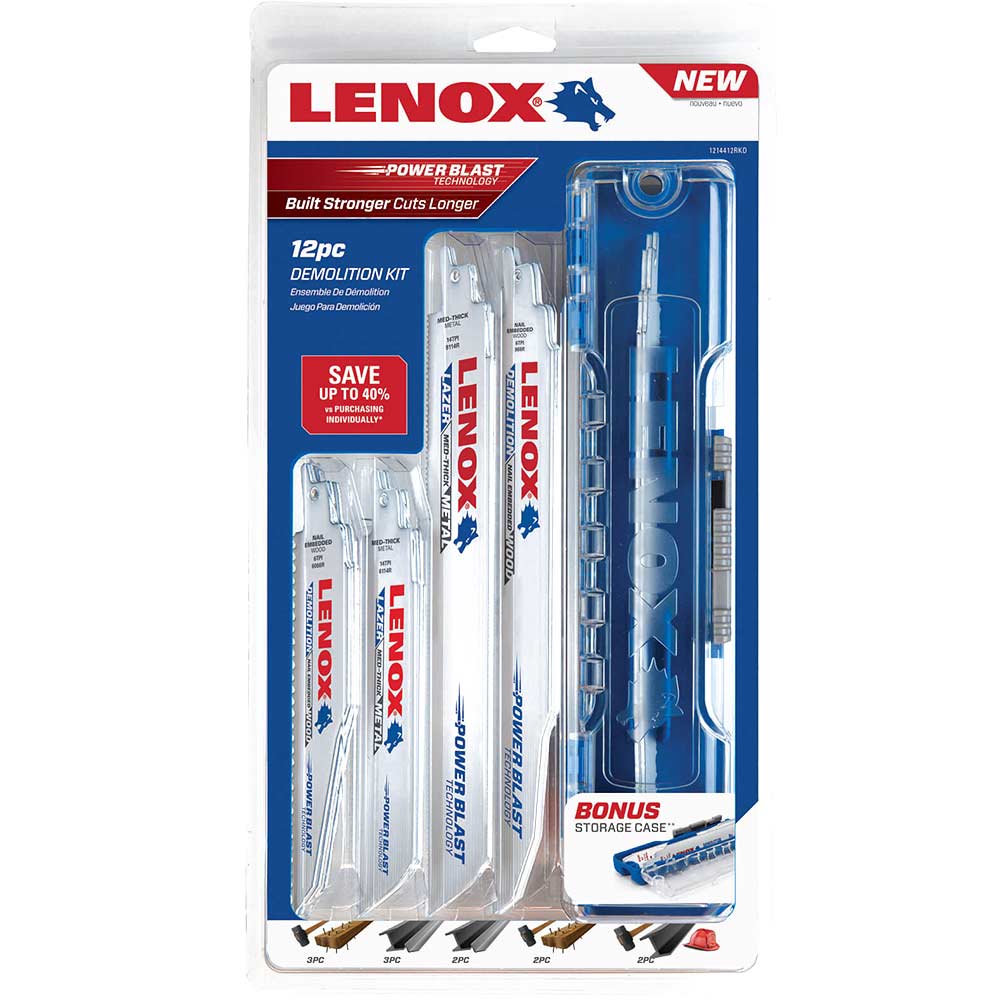 Photo of Lenox 12 Piece Demolition Reciprocating Saw Blade Set