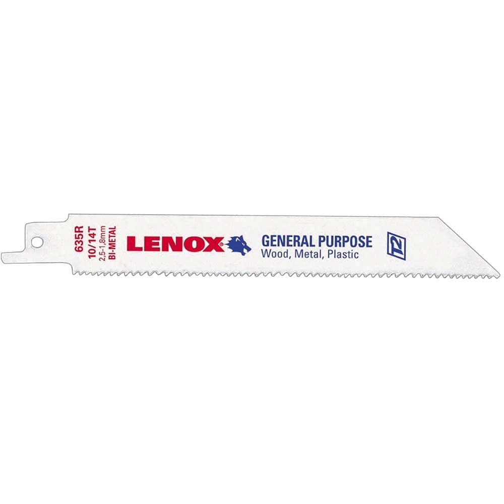 Photo of Lenox Multi Material Reciprocating Saw Blades 152mm Pack Of 5