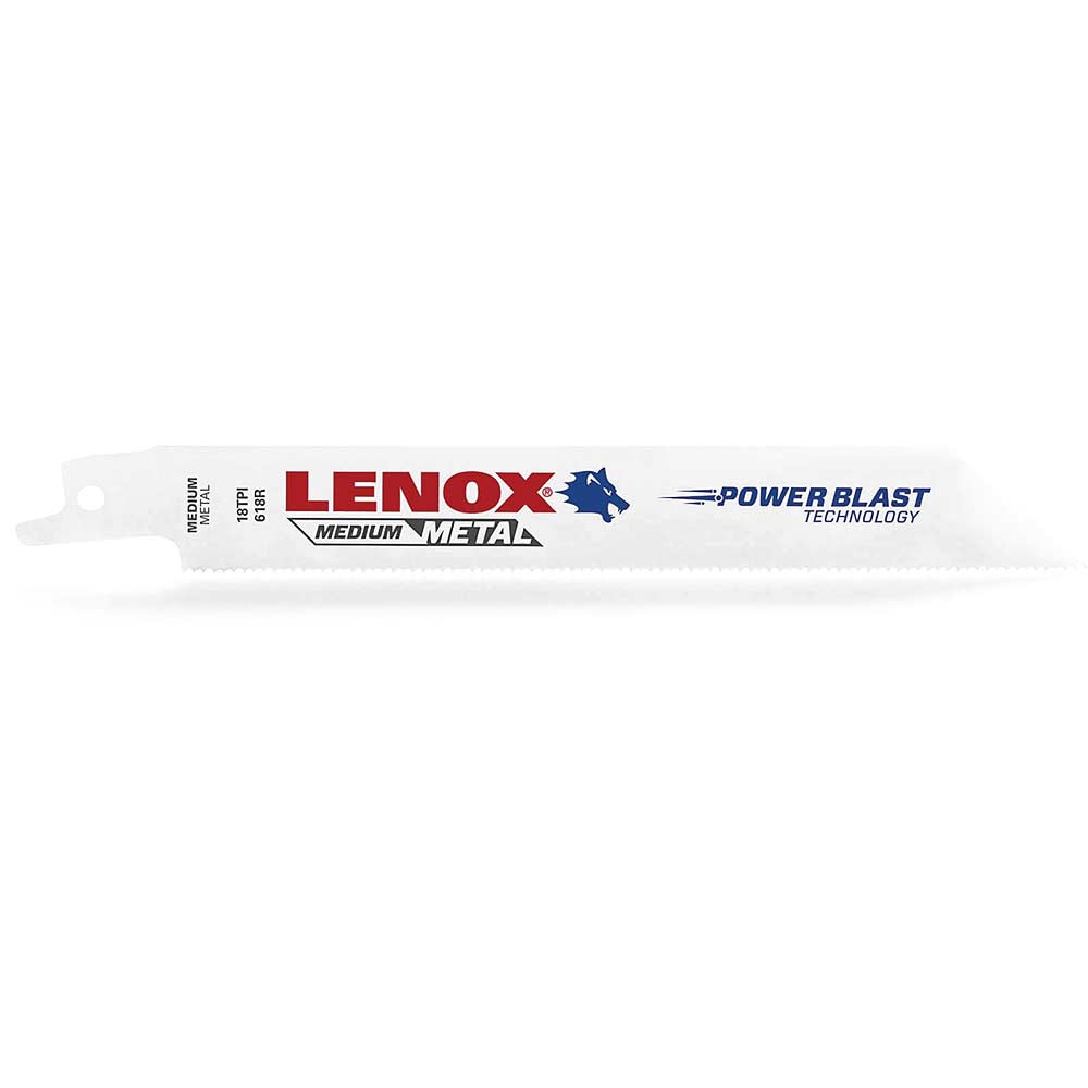 Photo of Lenox 18tpi Medium Metal Cutting Reciprocating Saw Blades 305mm Pack Of 25