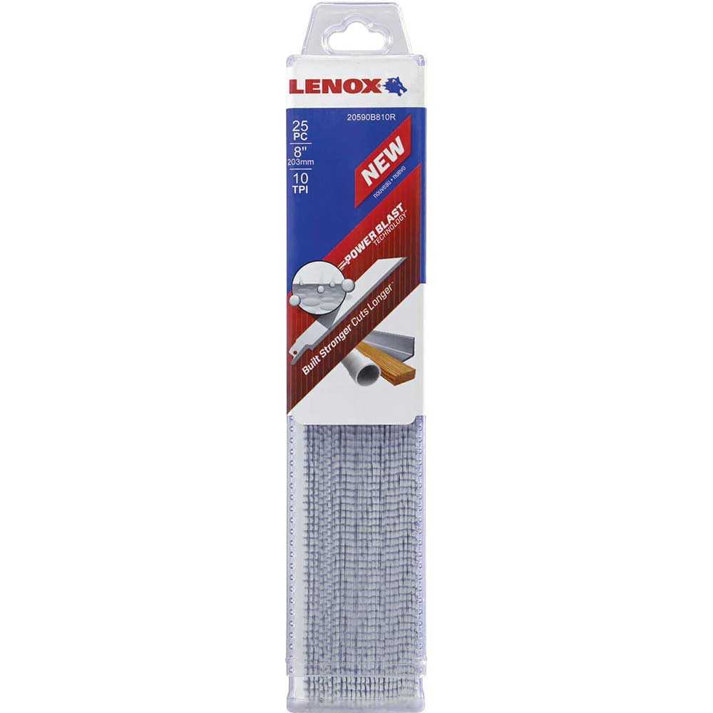 Photo of Lenox 10tpi Multi Material Reciprocating Saw Blades 203mm Pack Of 25
