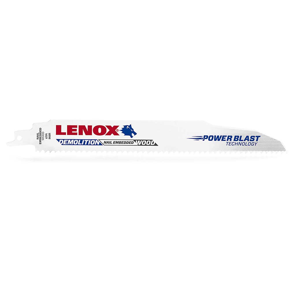 Photo of Lenox 6tpi Demolition Reciprocating Saw Blades 305mm Pack Of 2
