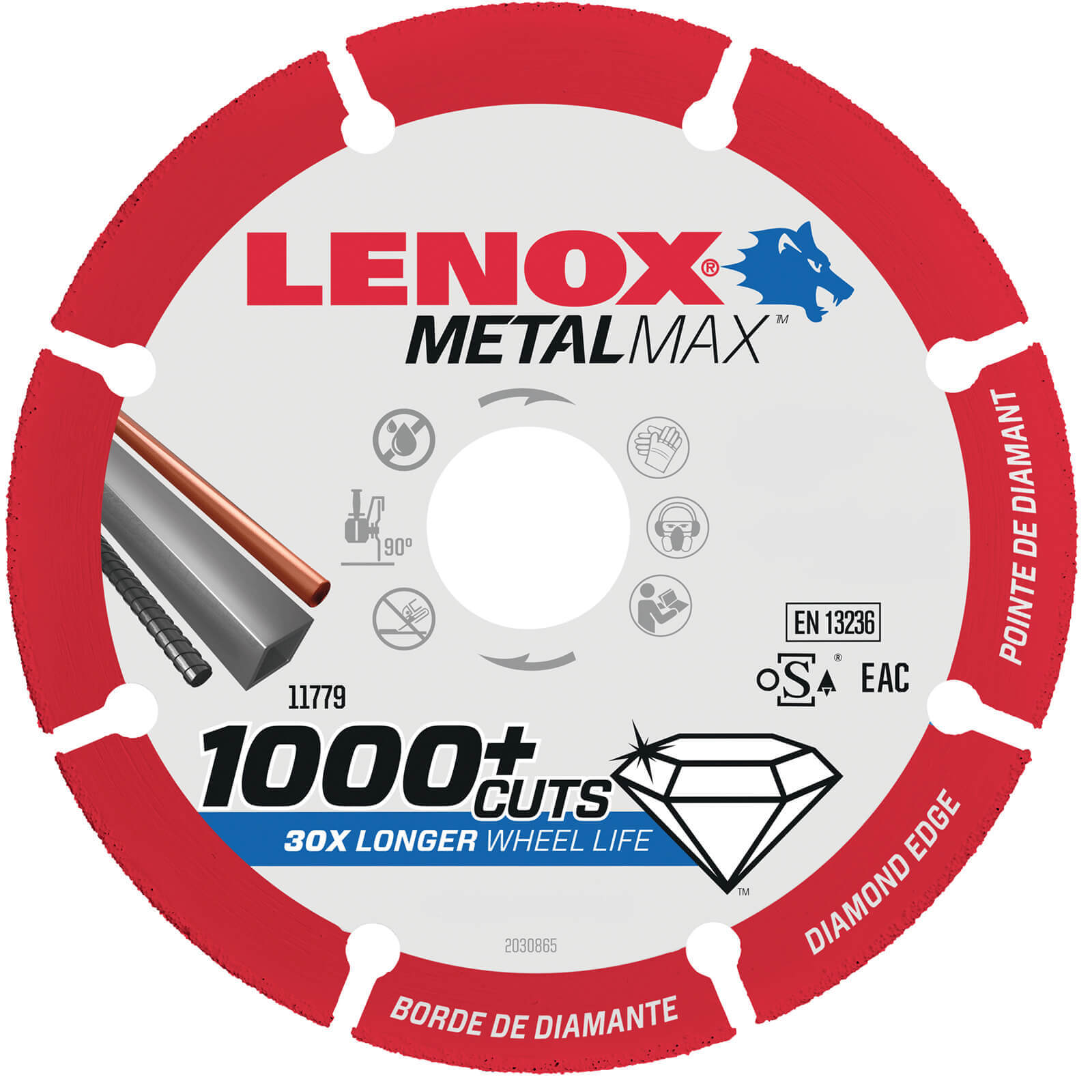 Photo of Lenox Metalmax Diamond Metal Cutting Disc 180mm
