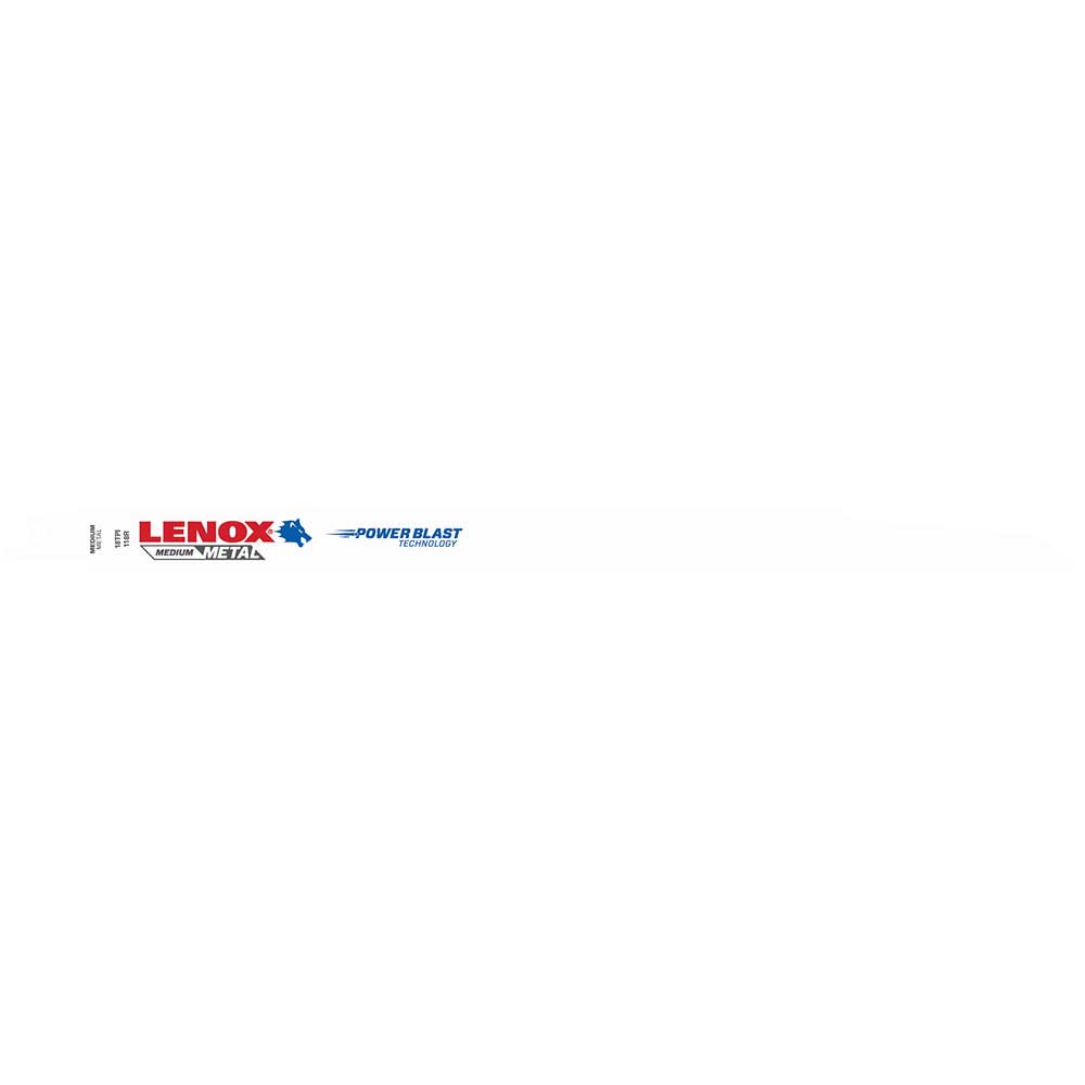 Photo of Lenox 18tpi Medium Metal Cutting Reciprocating Saw Blades 305mm Pack Of 5