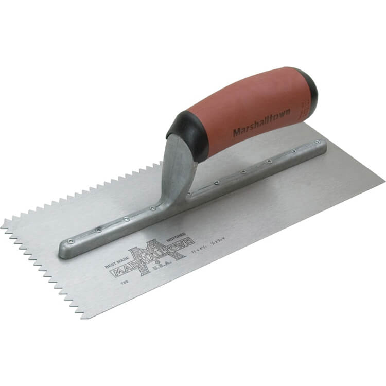 Marshalltown Notched Serrated Plasterers Trowel 11" 4" 1/2"