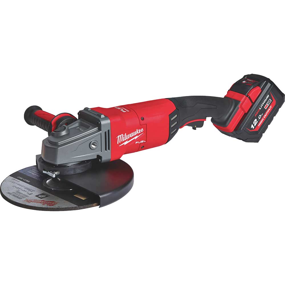 Image of Milwaukee M18 FLAG230XPDB Fuel 18v Cordless Brushless Angle Grinder 230mm 1 x 12ah Li-ion Charger Case