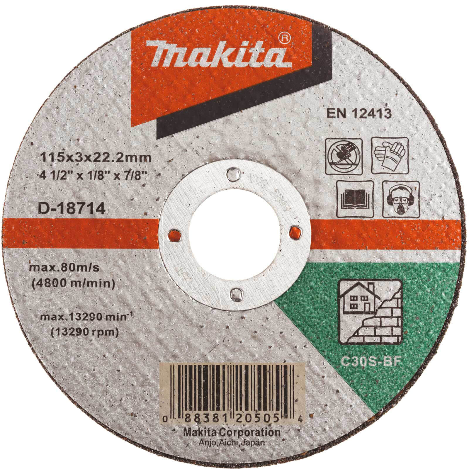 Photo of Makita A41 Stone Cutting Disc 115mm