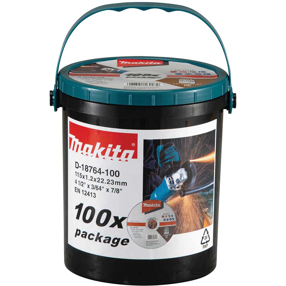 Photo of Makita Thin Metal Cutting Disc Bulk Pack 115mm Pack Of 100