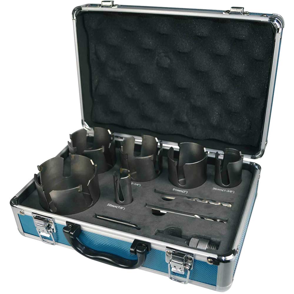 Photo of Makita 9 Piece Tct Hole Saw Set