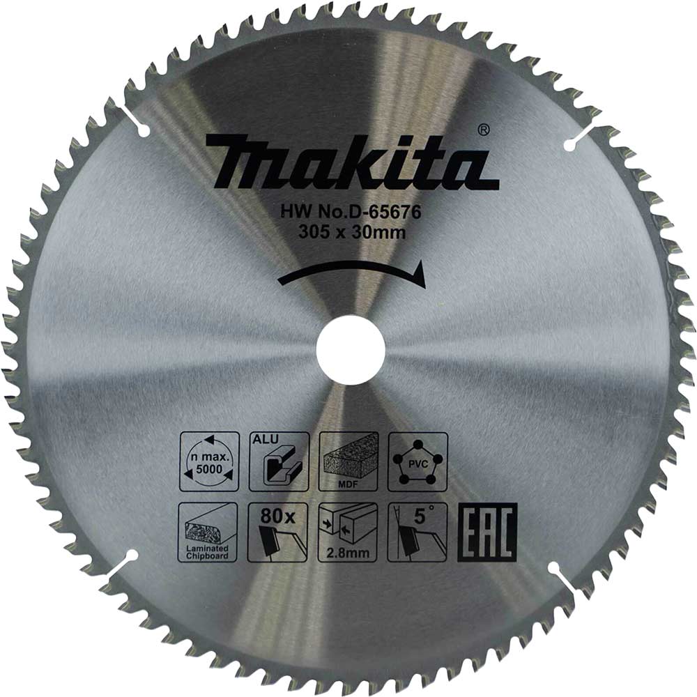 Photo of Makita Multi Purpose Circular Saw Blade 305mm 80t 30mm
