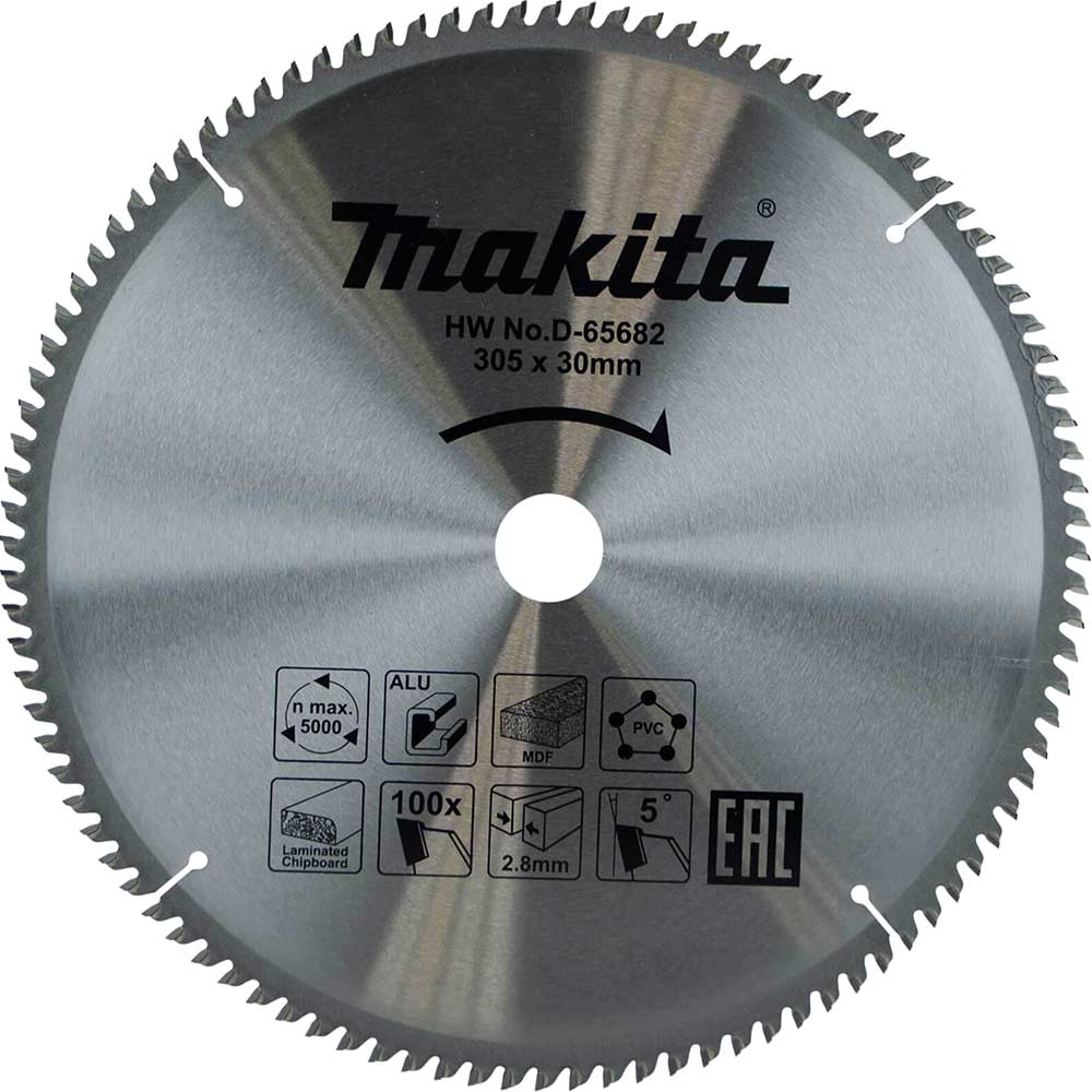 Photo of Makita Multi Purpose Circular Saw Blade 305mm 100t 30mm