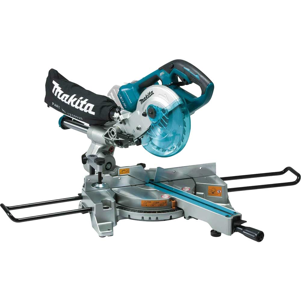 Photo of Makita Dls714n Twin 18v Lxt Cordless Brushless Mitre Saw 190mm No Batteries No Charger No Case