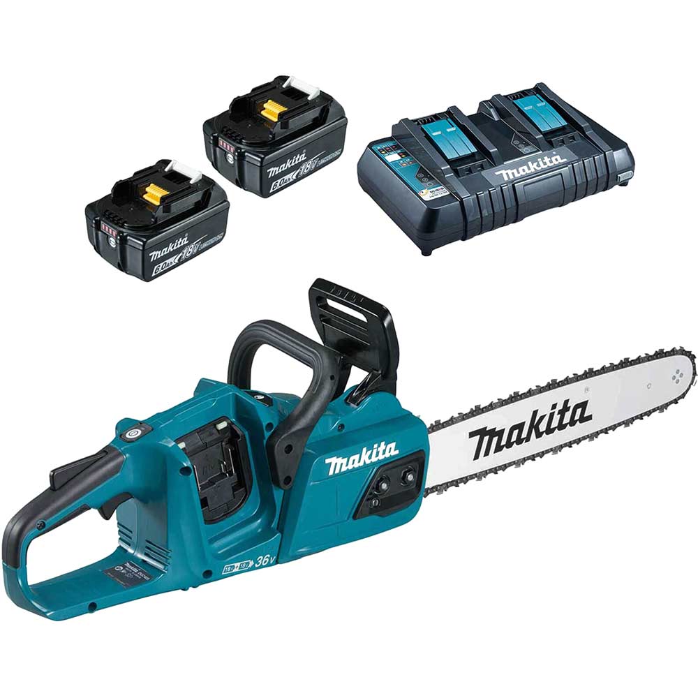 Photo of Makita Duc355 18v Lxt Cordless Brushless Chainsaw 350mm 2 X 6ah Li-ion Charger