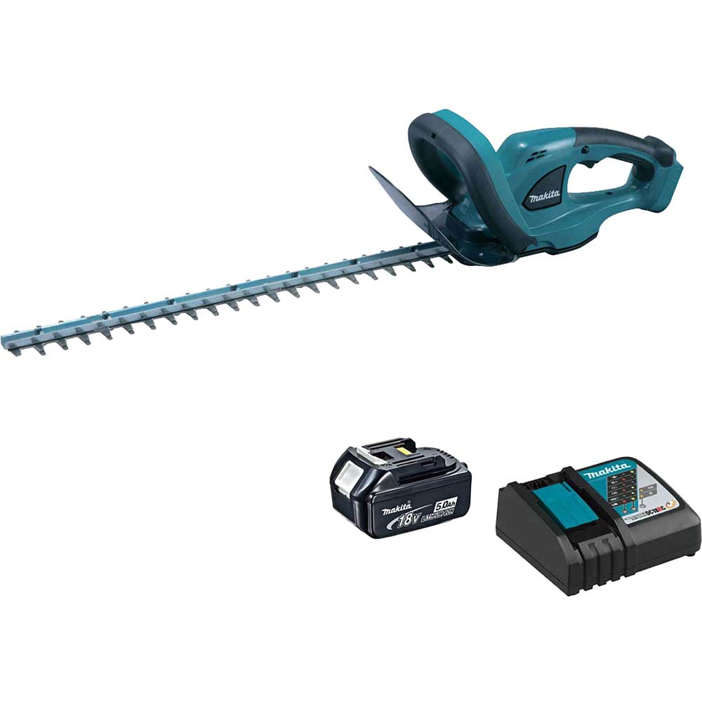 Makita DUH523 18v LXT Cordless Hedge Trimmer 520mm 1 x 5ah Li-ion Charger