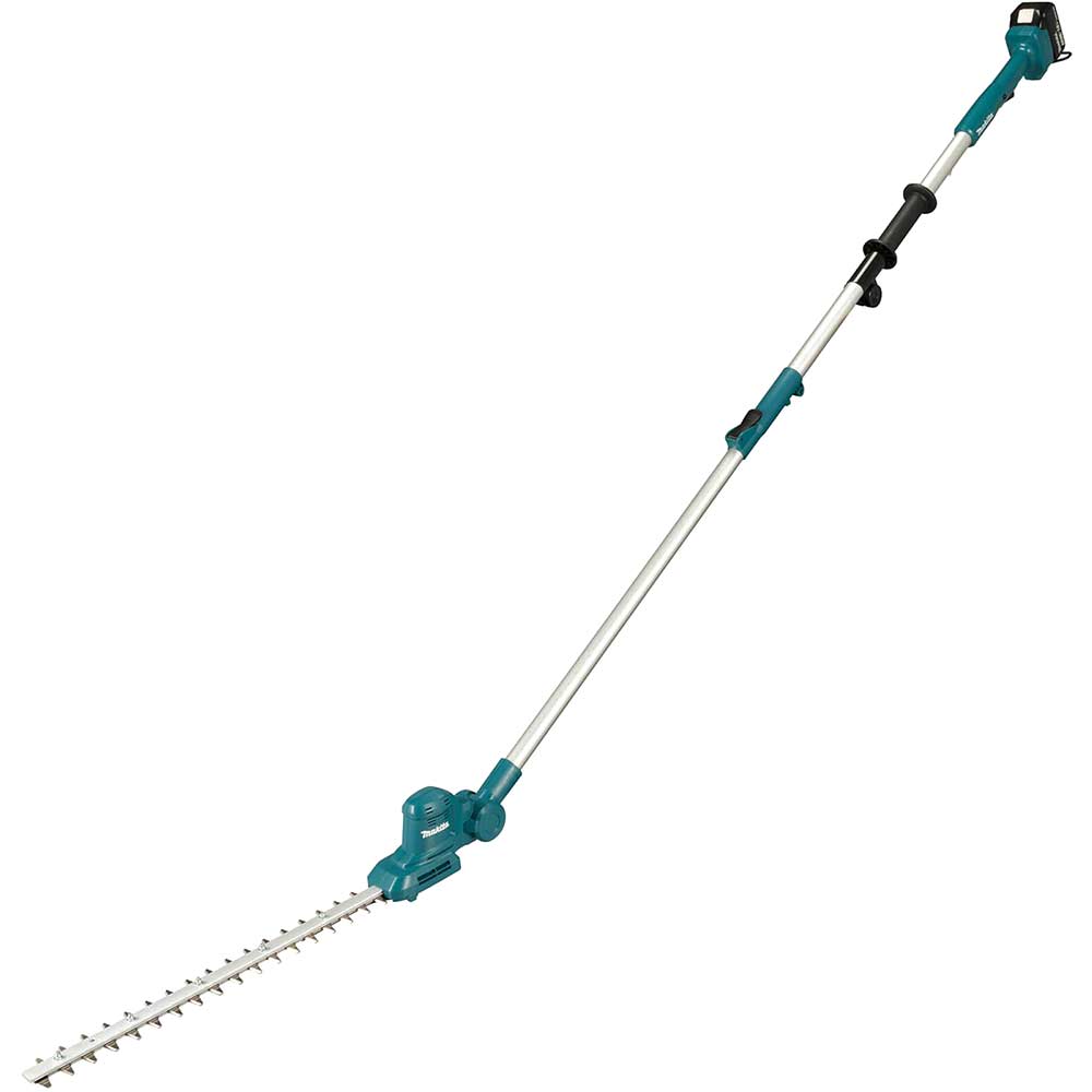 Makita DUN461W 18v LXT Cordless Telescopic Pole Hedge Trimmer 460mm 1 x 5ah Li-ion Charger