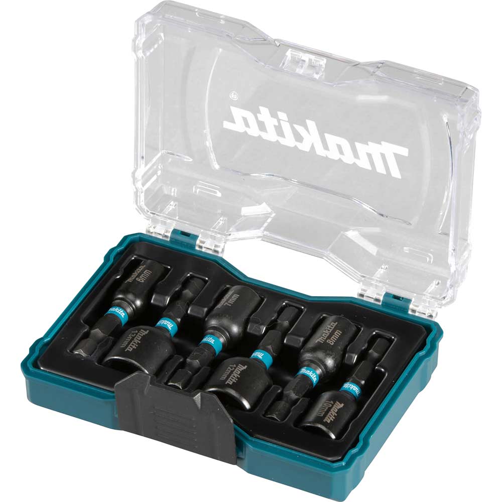 Image of Makita 6 Piece Impact Nut Driver Set