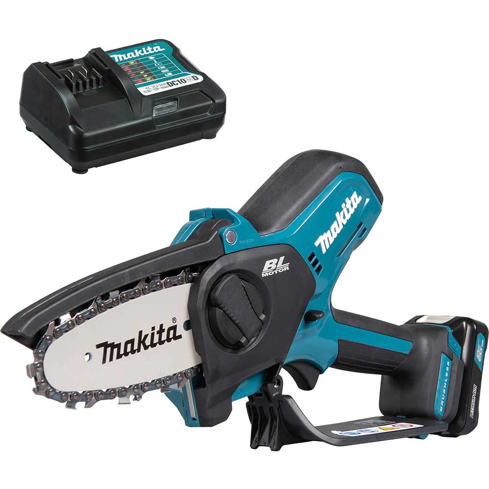 Makita UC100D 12v Max CXT Cordless Brushless Pruning Saw 100mm 1 x 2ah Li-ion Charger