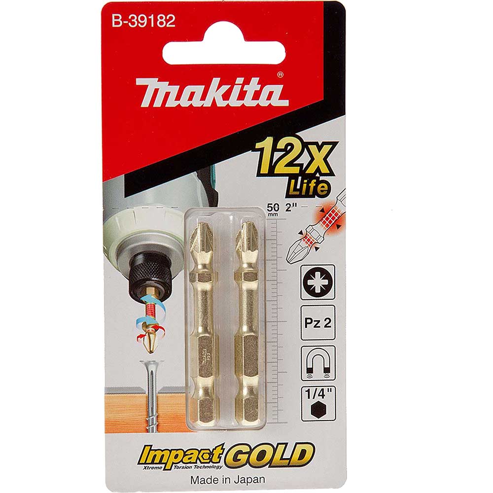 Makita gold sales impact driver bits