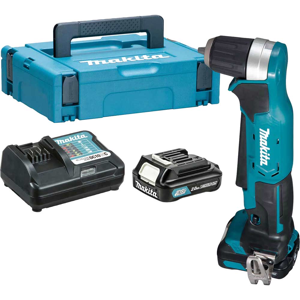 Photo of Makita Da333d 12v Max Cxt Cordless Angle Drill 2 X 2ah Li-ion Charger Case