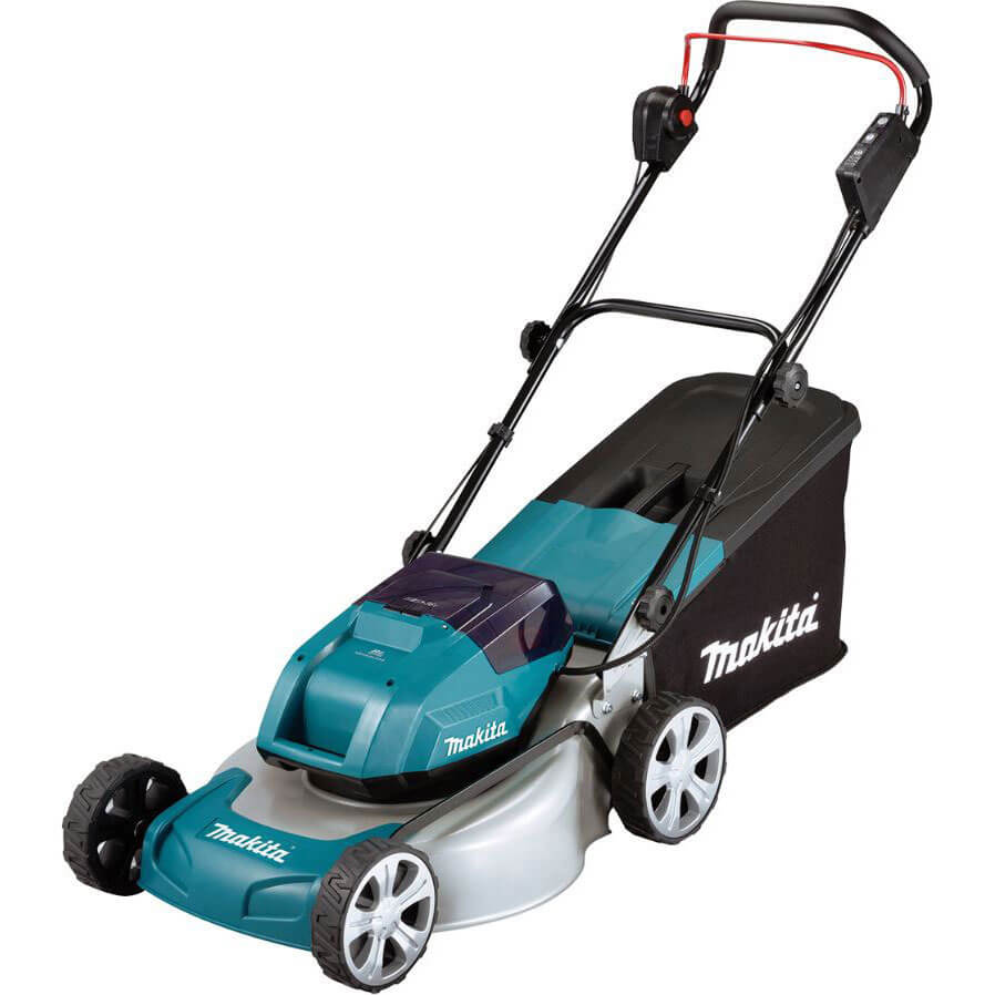 Photo of Makita Dlm460 Twin 18v Lxt Cordless Brushless Rotary Lawn Mower 460mm No Batteries No Charger