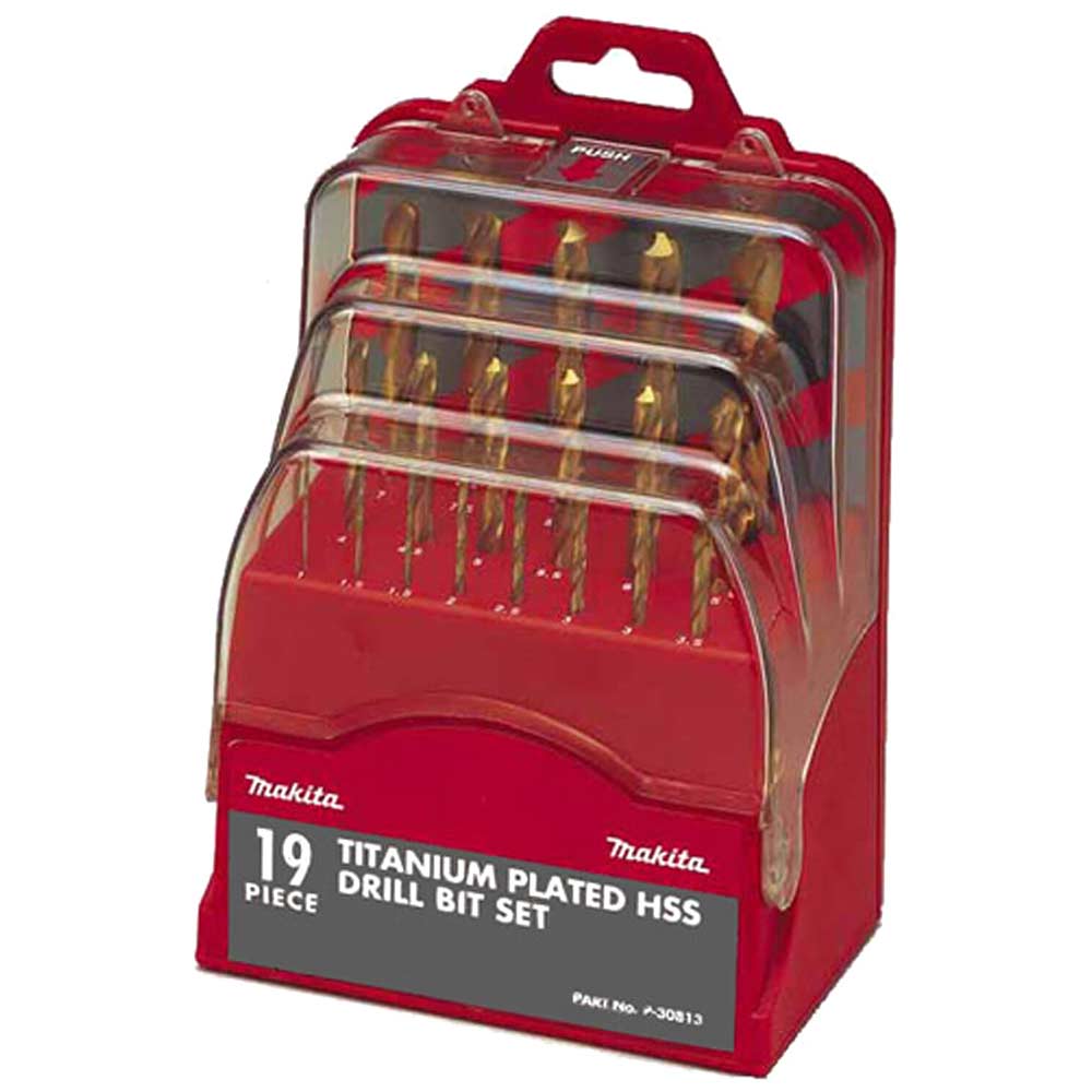 Photo of Makita 19 Piece Hss Tin Drill Bit Set