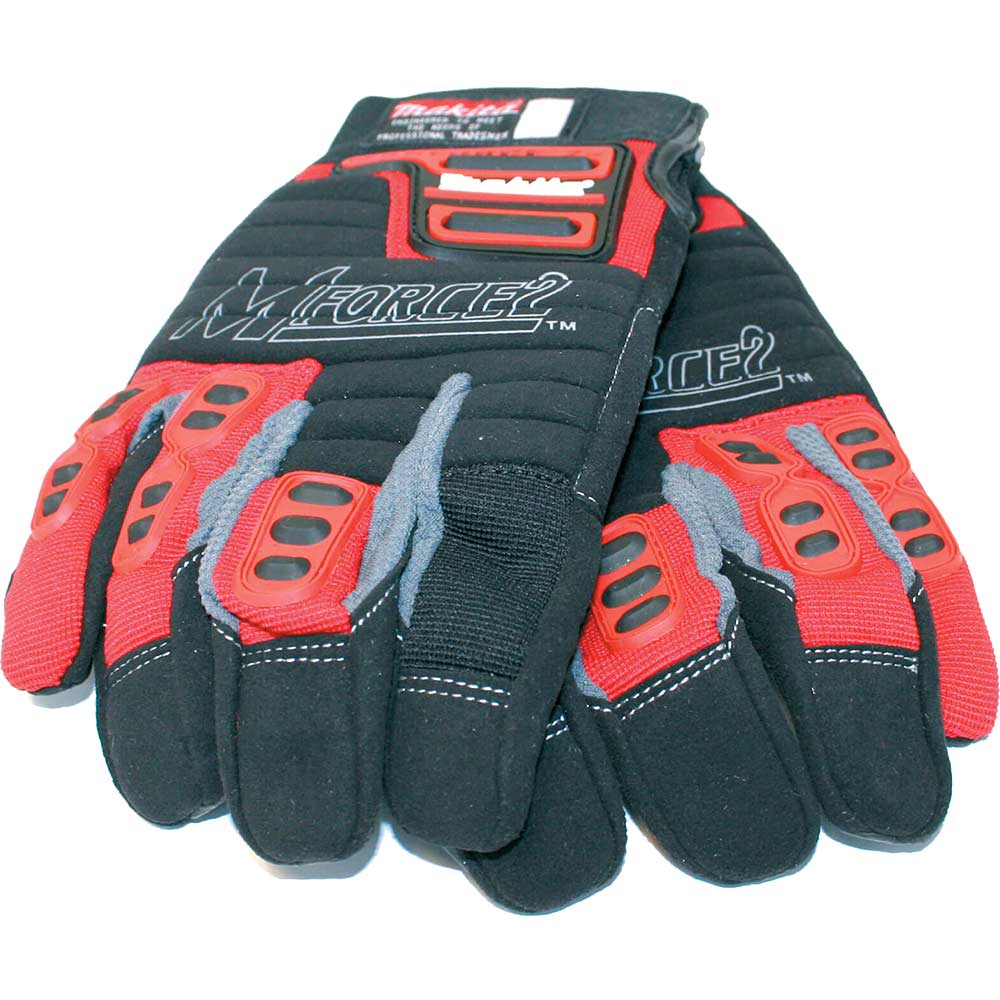 Image of Makita Mens Mak Force 2 Heavy Duty Gloves XL
