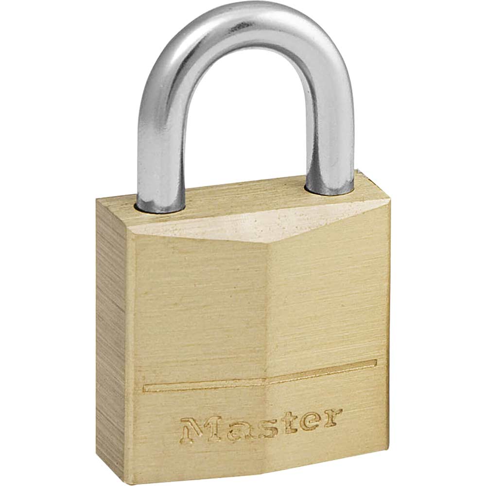 Photo of Masterlock Solid Brass Padlock 20mm Standard