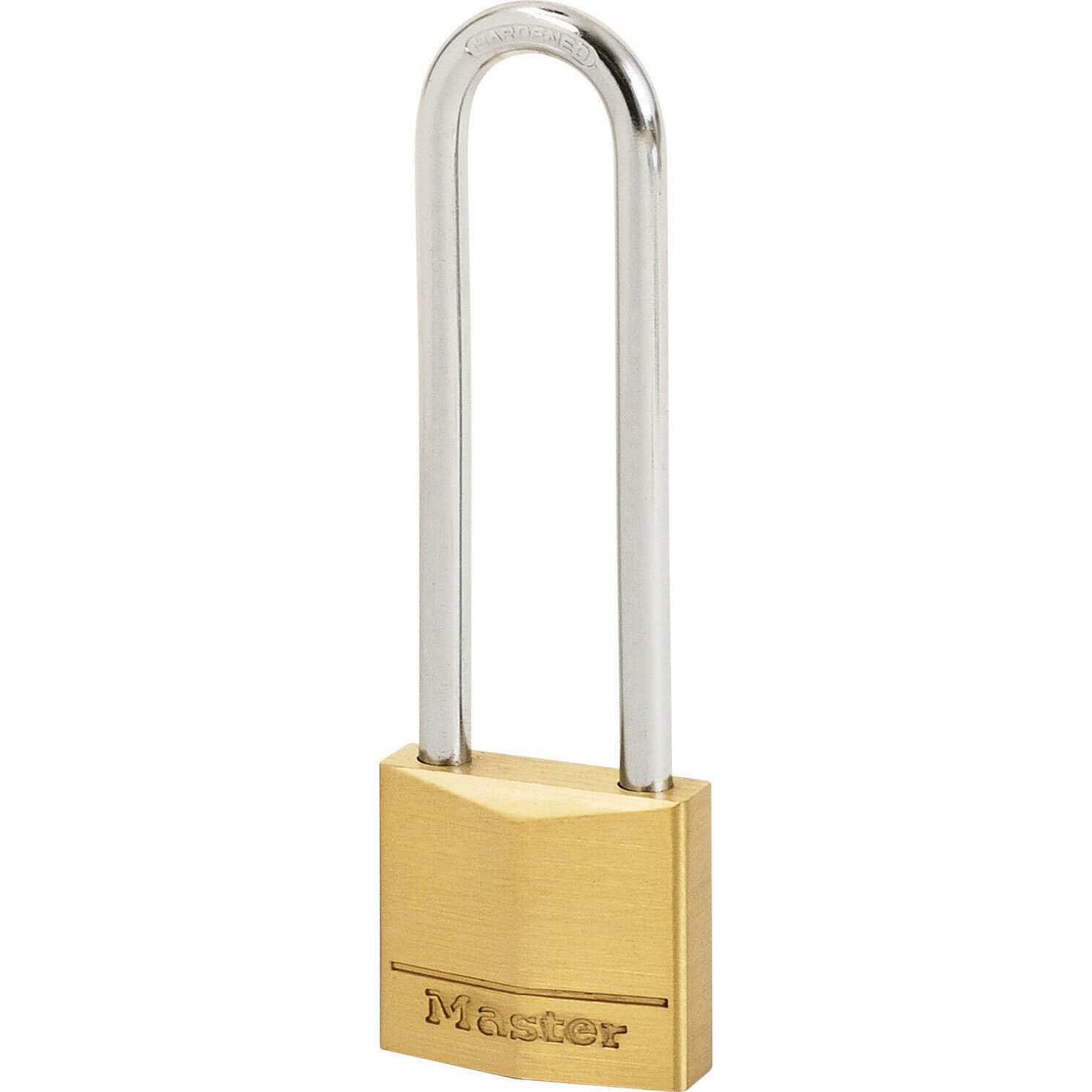 Click to view product details and reviews for Masterlock Solid Brass Padlock 30mm Extra Long.