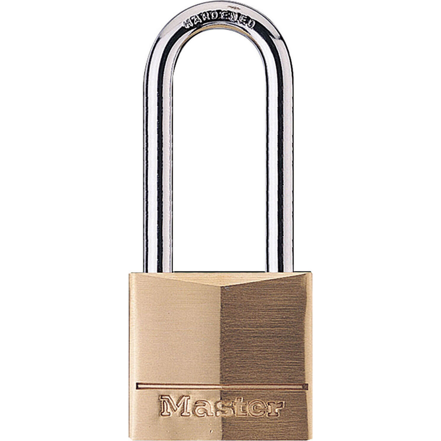 Click to view product details and reviews for Masterlock Solid Brass Padlock 40mm Extra Long.