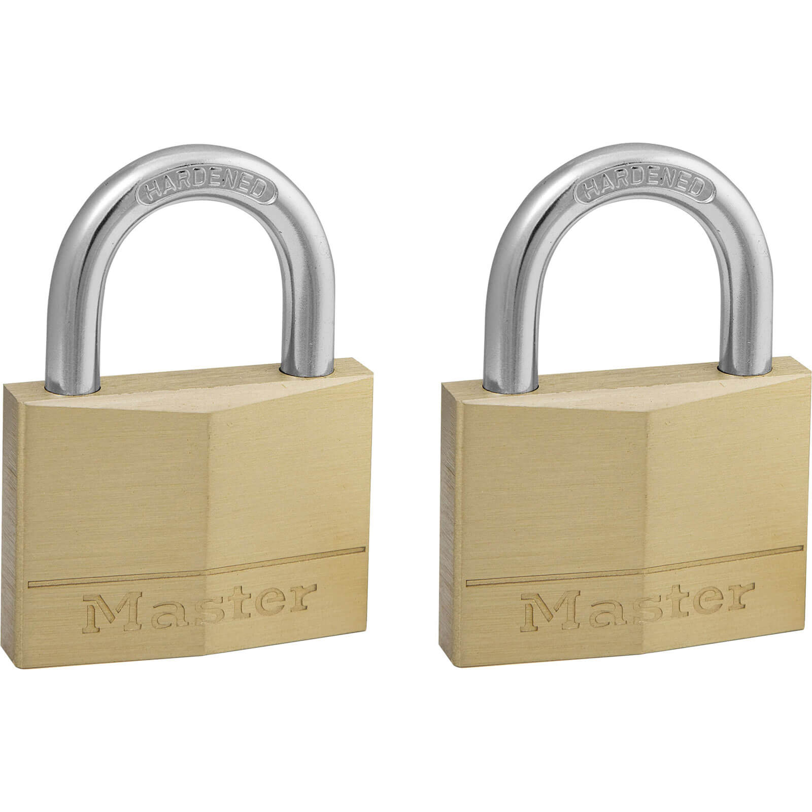 Click to view product details and reviews for Masterlock Solid Brass Padlock Pack Of 2 Keyed Alike 50mm Standard.