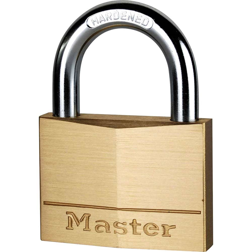 Photo of Masterlock Solid Brass Padlock 60mm Standard