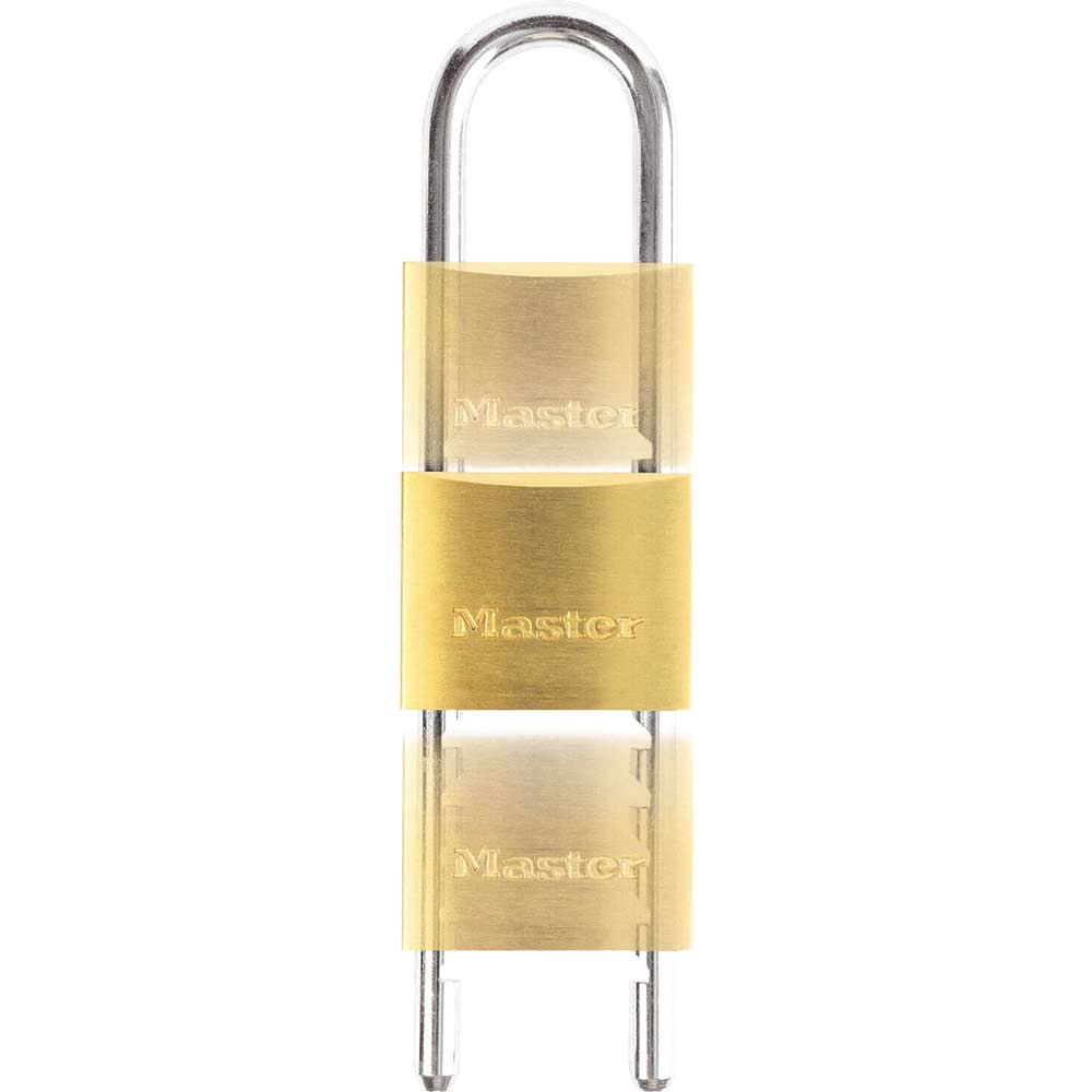 Photo of Masterlock Solid Brass Padlock And Adjustable Shackle 50mm Extra Long